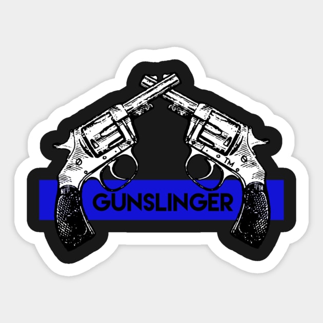 The Gunslinger Sticker by Ten20Designs